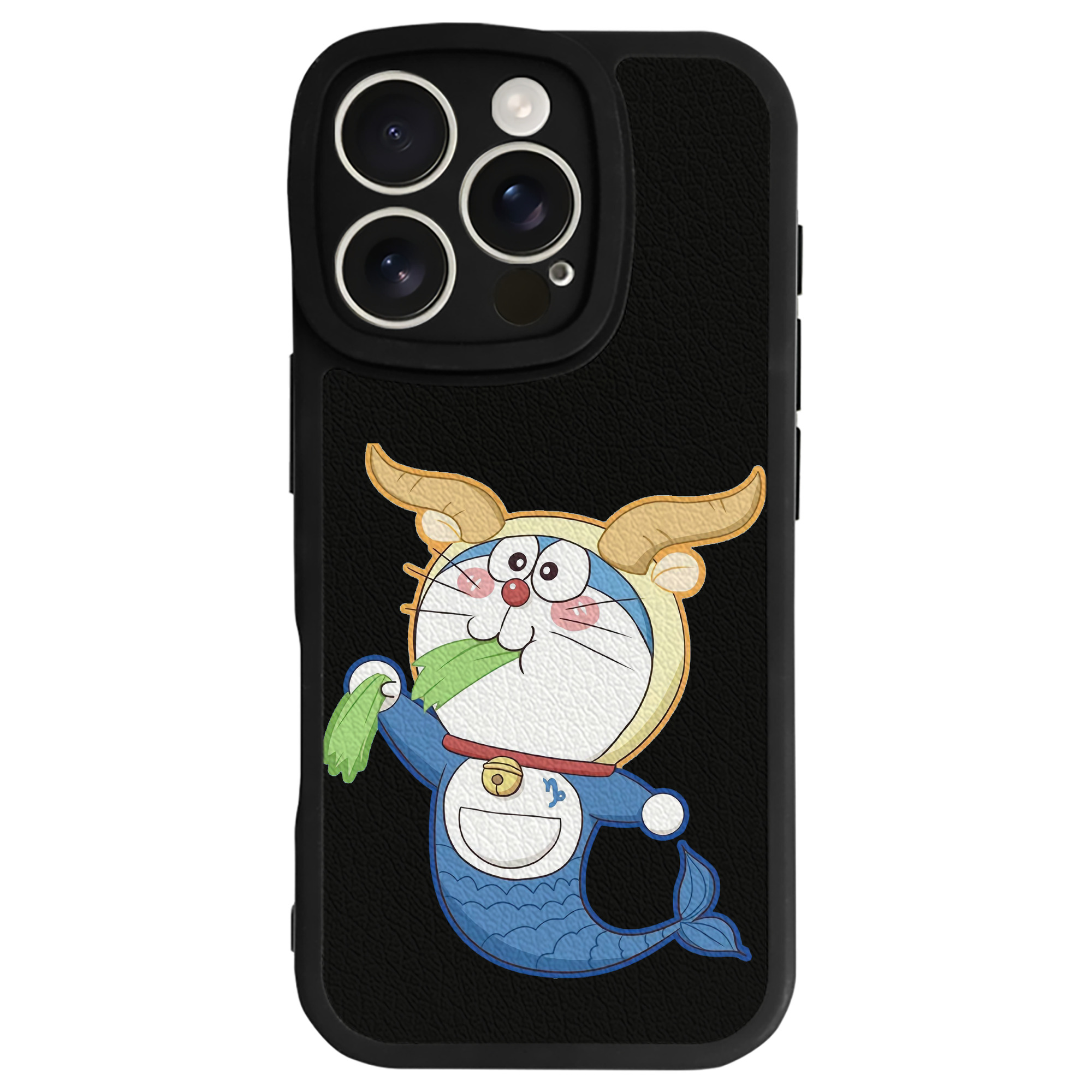 （画像用） ドラえもん Doraemon 【iPhone 16シリーズ対応】シリコンスマホケース（レザー調） 材質：シリコン